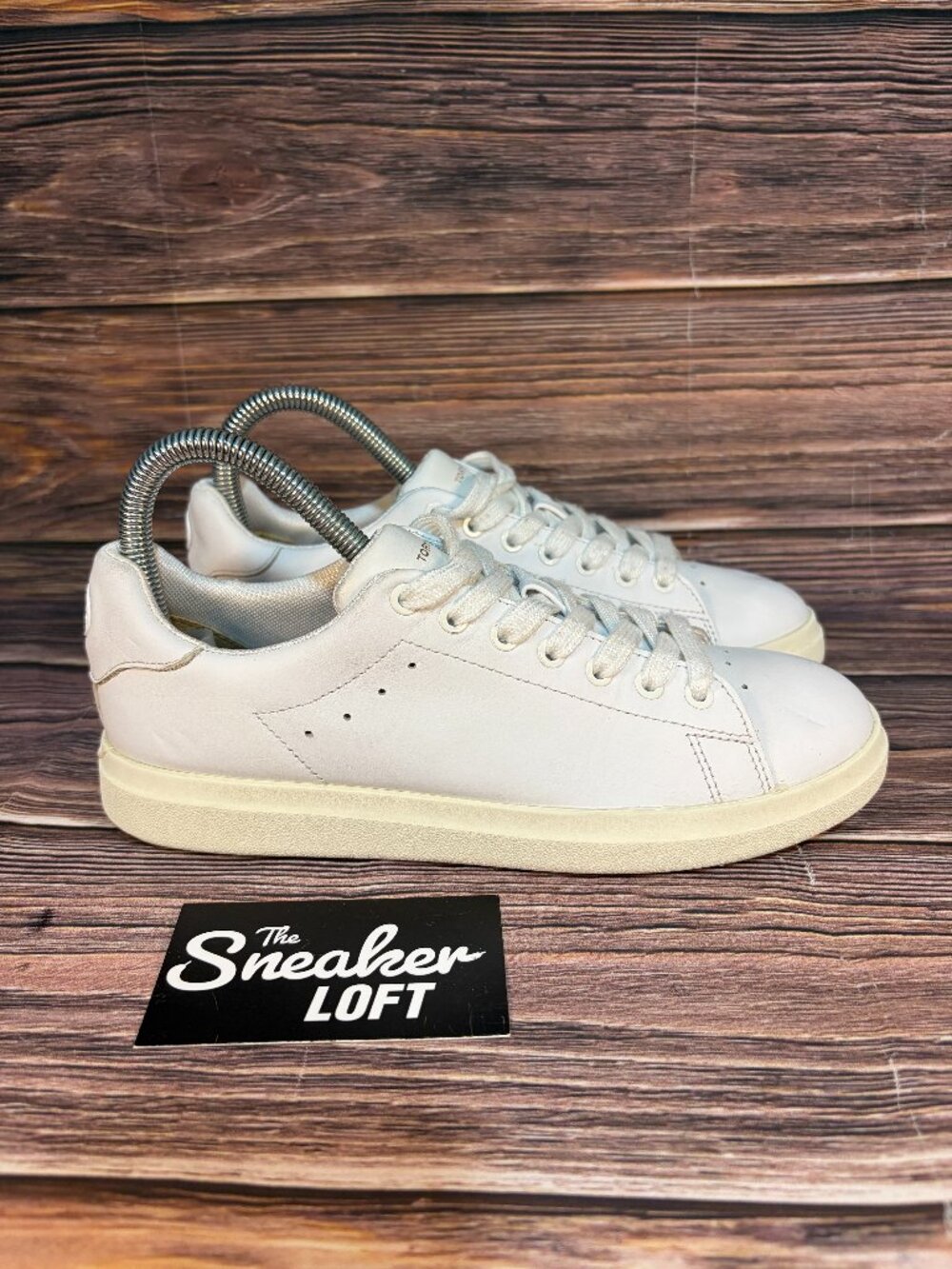Tory Burch Howell Court Women's White Leather Lace Up Sneakers Size 6